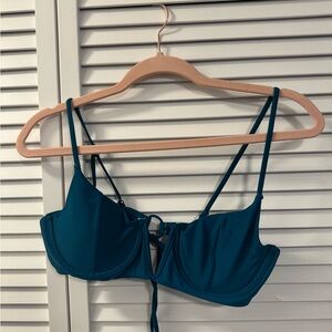 Teal Strappy Women's Bathing Suit Top